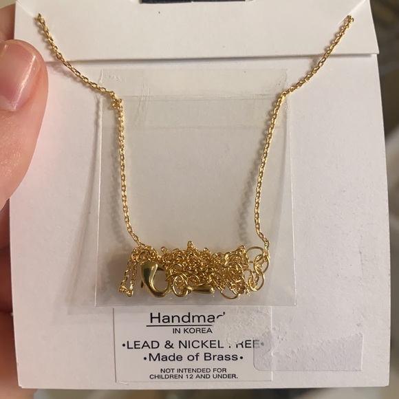 Gold Circle Necklace - Picture 3 of 3